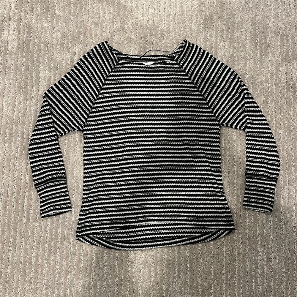 Caslon black and white stripped sweater